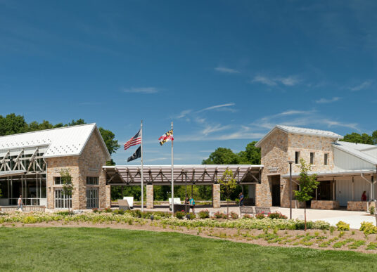 The welcome center on I-70